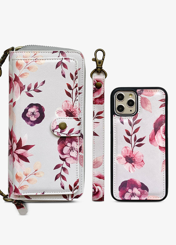 Japanese Red Floral AirPod Case Hard Cover for Original or 