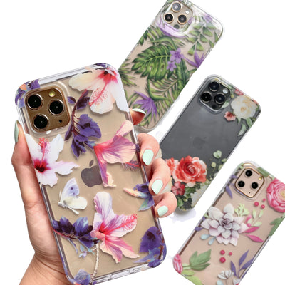 Sweet Hibiscus Clear Phone Case