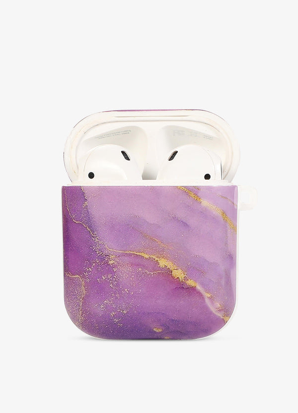 Pastel Purple Marble AirPod Case Mahalo Cases