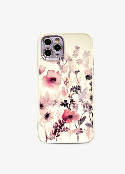 Spring Garden Watercolor Floral Camera Protector Phone Case