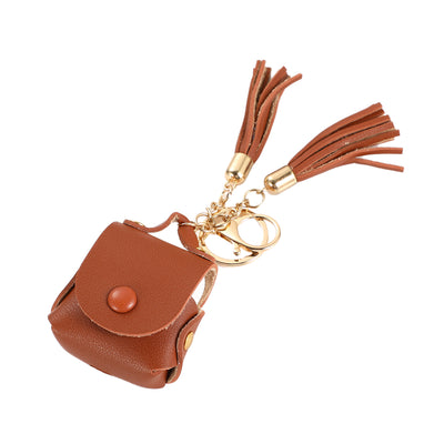 Brown Tassel Keychain AirPod Case
