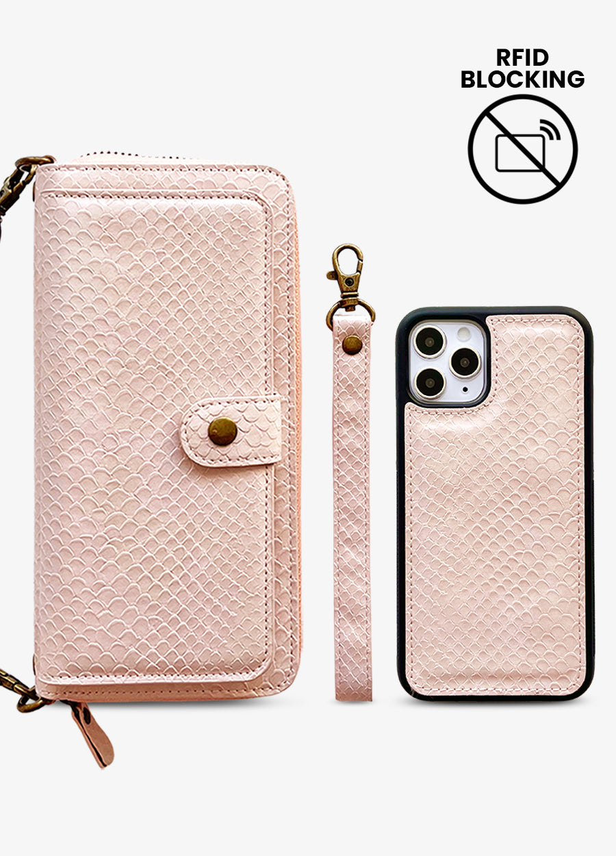 Pink Quilted Box Card Phone Case - Mahalo Cases