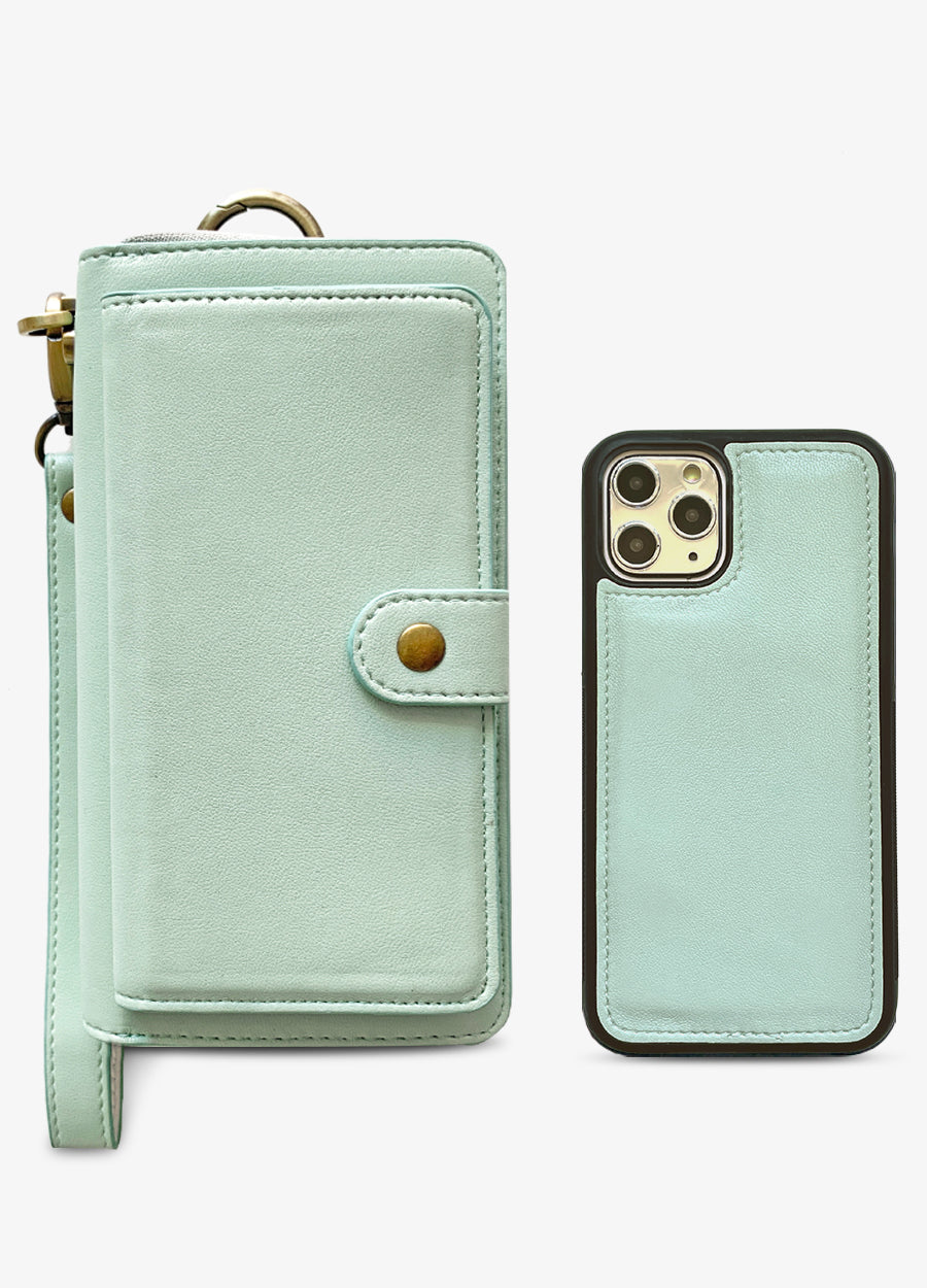 Ultimate Wristlet Phone Case in Mint - Mahalo Cases