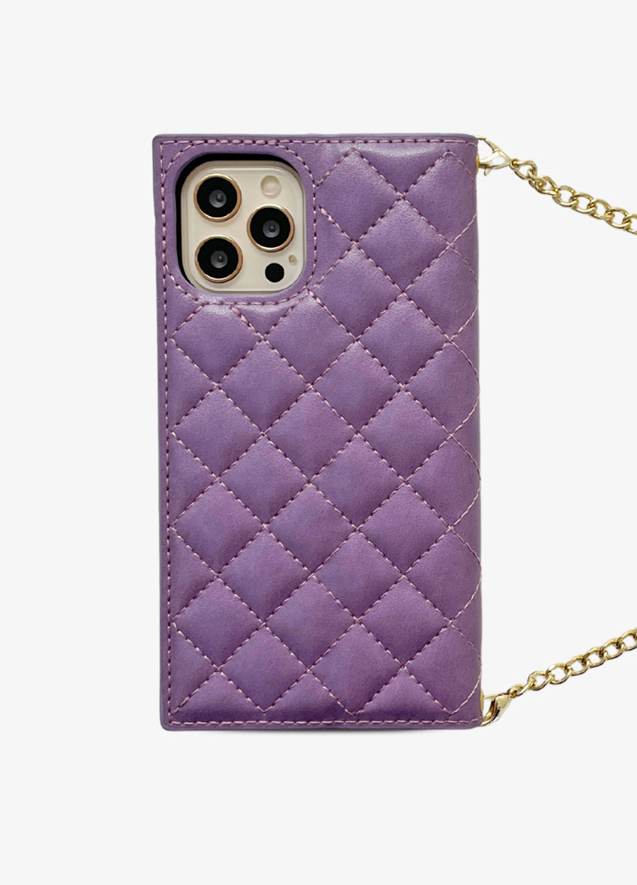 mahalocases Black Quilted Box Card Phone Case