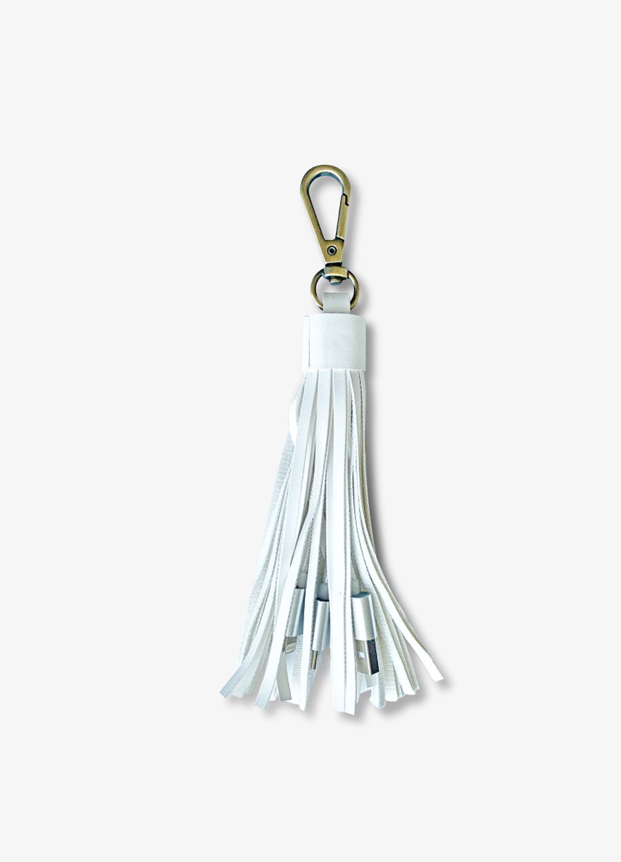 Keyring Cable glossy silver