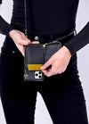 Boxy Crossbody Wallet Case in Black