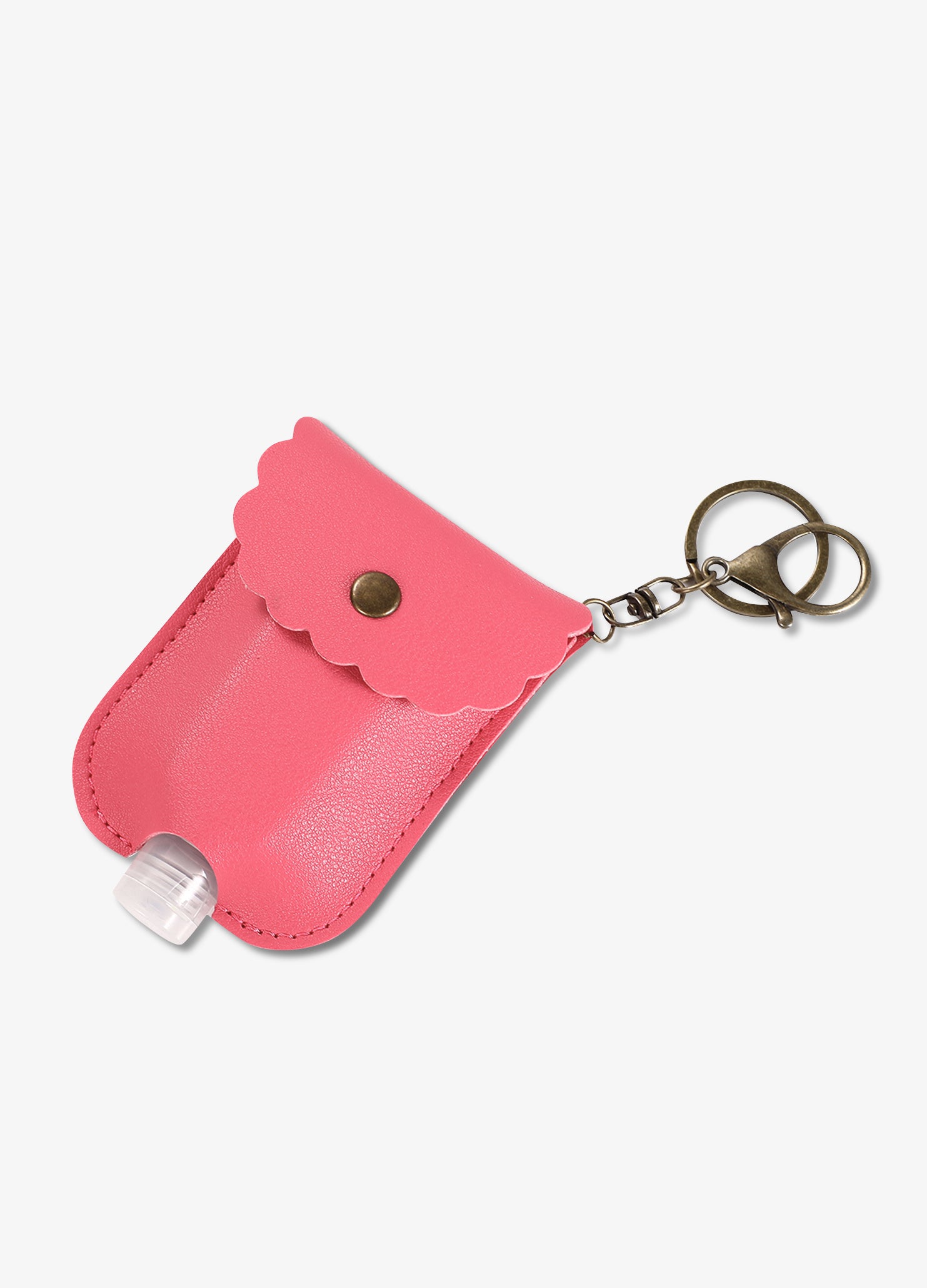 Genuine Leather Hand Sanitizer Holder with Snap Button, Dalmatian Prin –  May Bliss