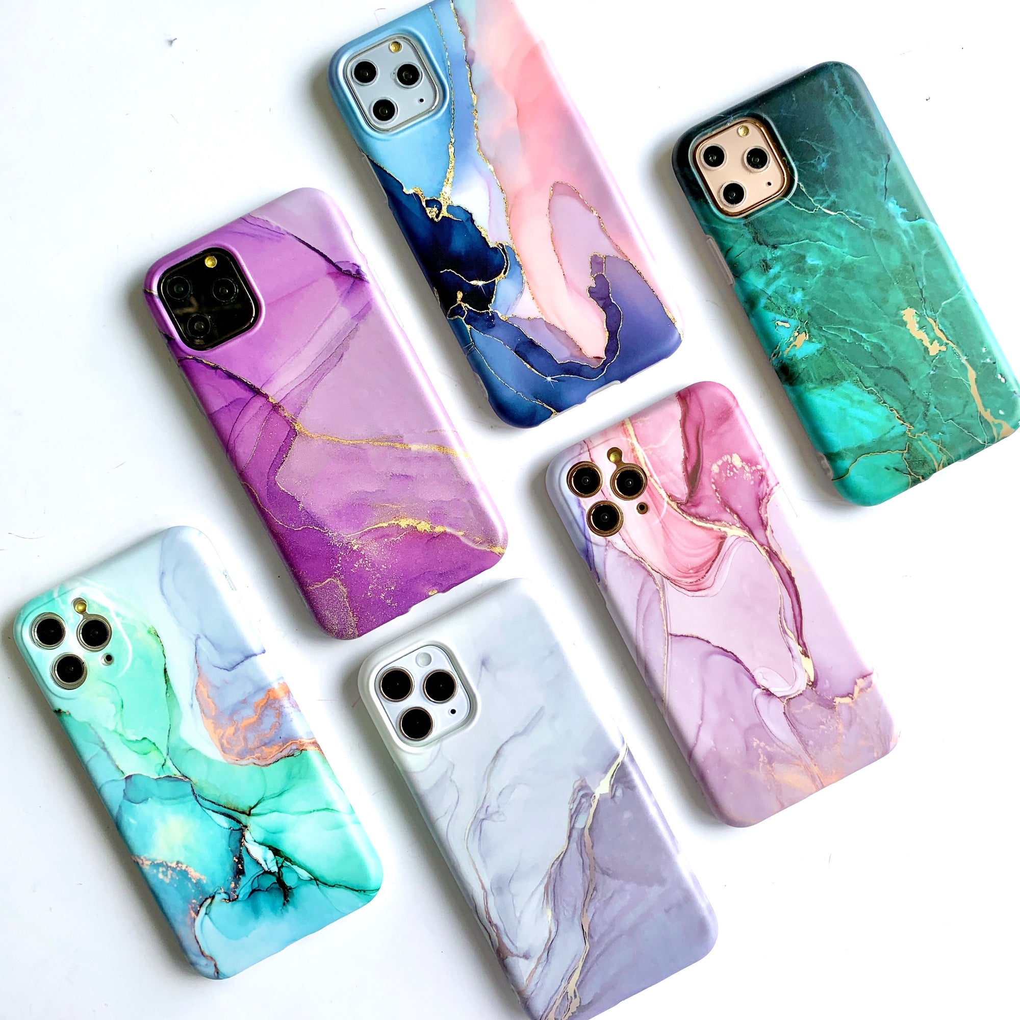 Emerald Marble Phone Case Mahalo Cases