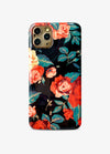 Dark Floral Metallic Phone Case