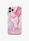 Purple Matte Swirl Marble Phone Case