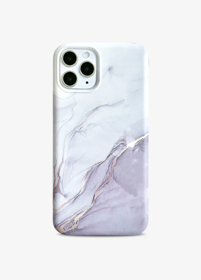 White & Gray Duo Marble Phone Case
