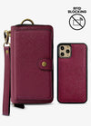 The Luxe Ultimate Wristlet Phone Case in Berry
