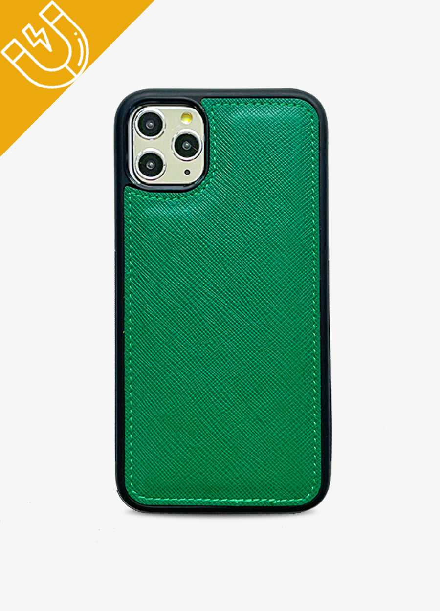 The Luxe Ultimate Wristlet Phone Case in Emerald Green Mahalo Cases