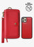 The Luxe Ultimate Wristlet Phone Case in Fire Red