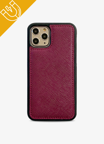 The Luxe Ultimate Wristlet Phone Case in Berry