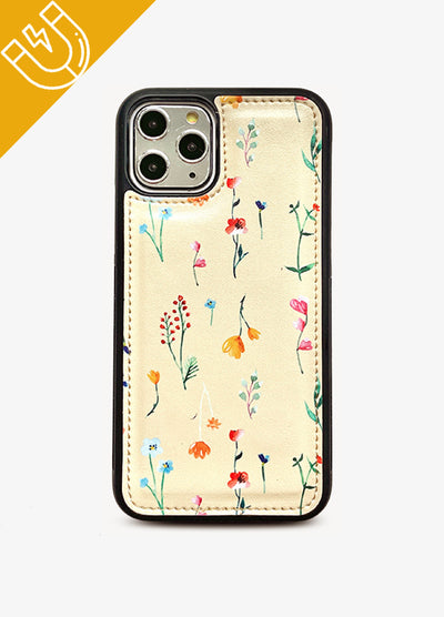 Ultimate Wristlet Phone Case in Yellow Baby Floral