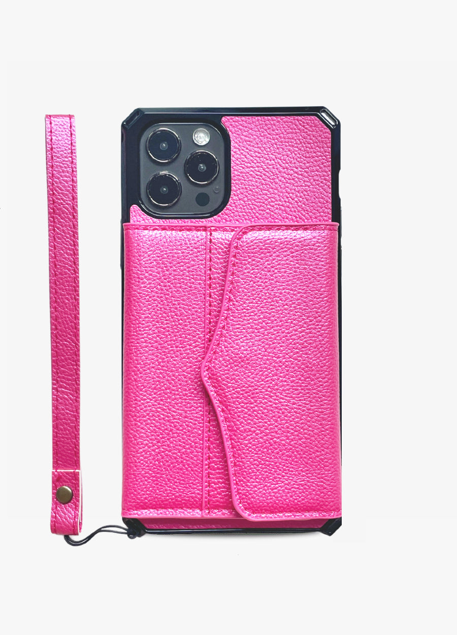 Pink Quilted Box Card Phone Case - Mahalo Cases