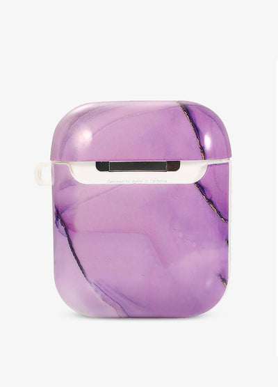 Pastel Purple Marble AirPod Case