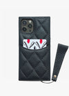 Black Quilted Box Card Phone Case