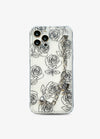 Rose Charm Clear Phone Case