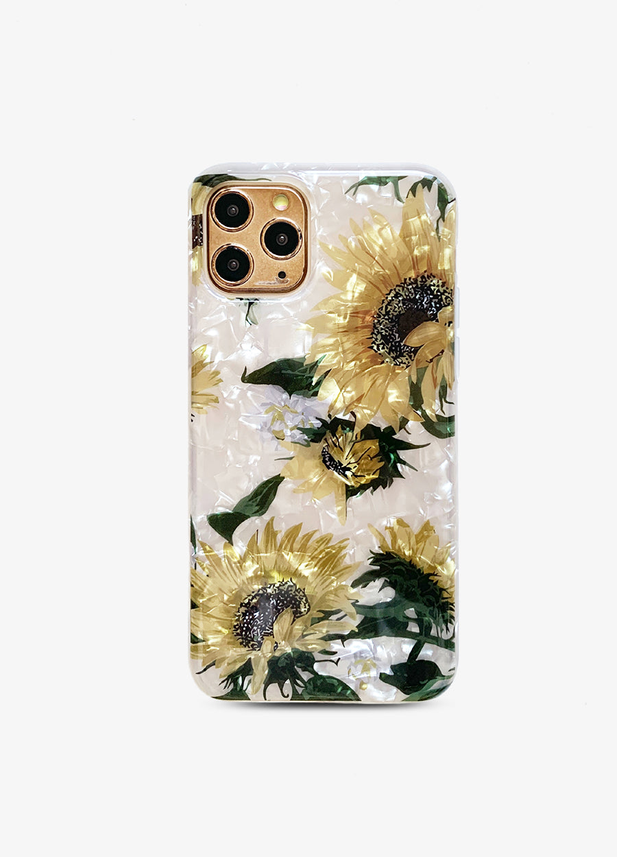 Cartoon Daisy Charm Clear Phone Case - Mahalo Cases