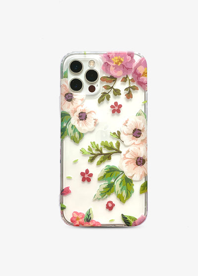 Spring Anemone Clear Phone Case