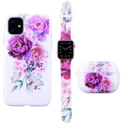 Purple Floral Phone Case