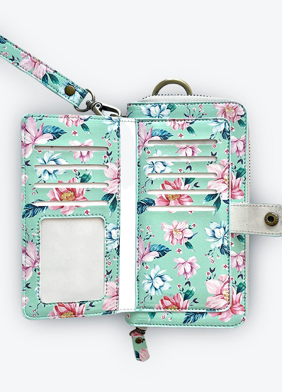 Ultimate Wristlet Phone Case in Fresh Floral - Mahalo Cases